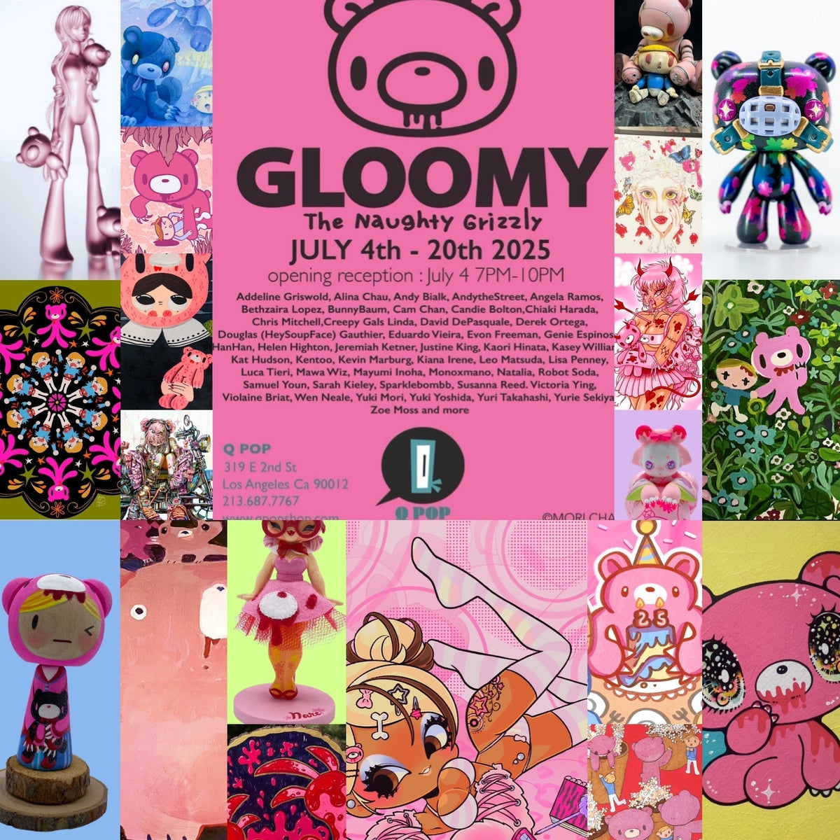 GLOOMY: The Naughty Grizzly Exhibition – Q POP