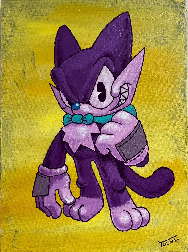 その他 TOUMA 25th ANNIVERSARY BLASTS THE CAT Touma - Blasts the Cat B - Original artwork on Canvas - Touma