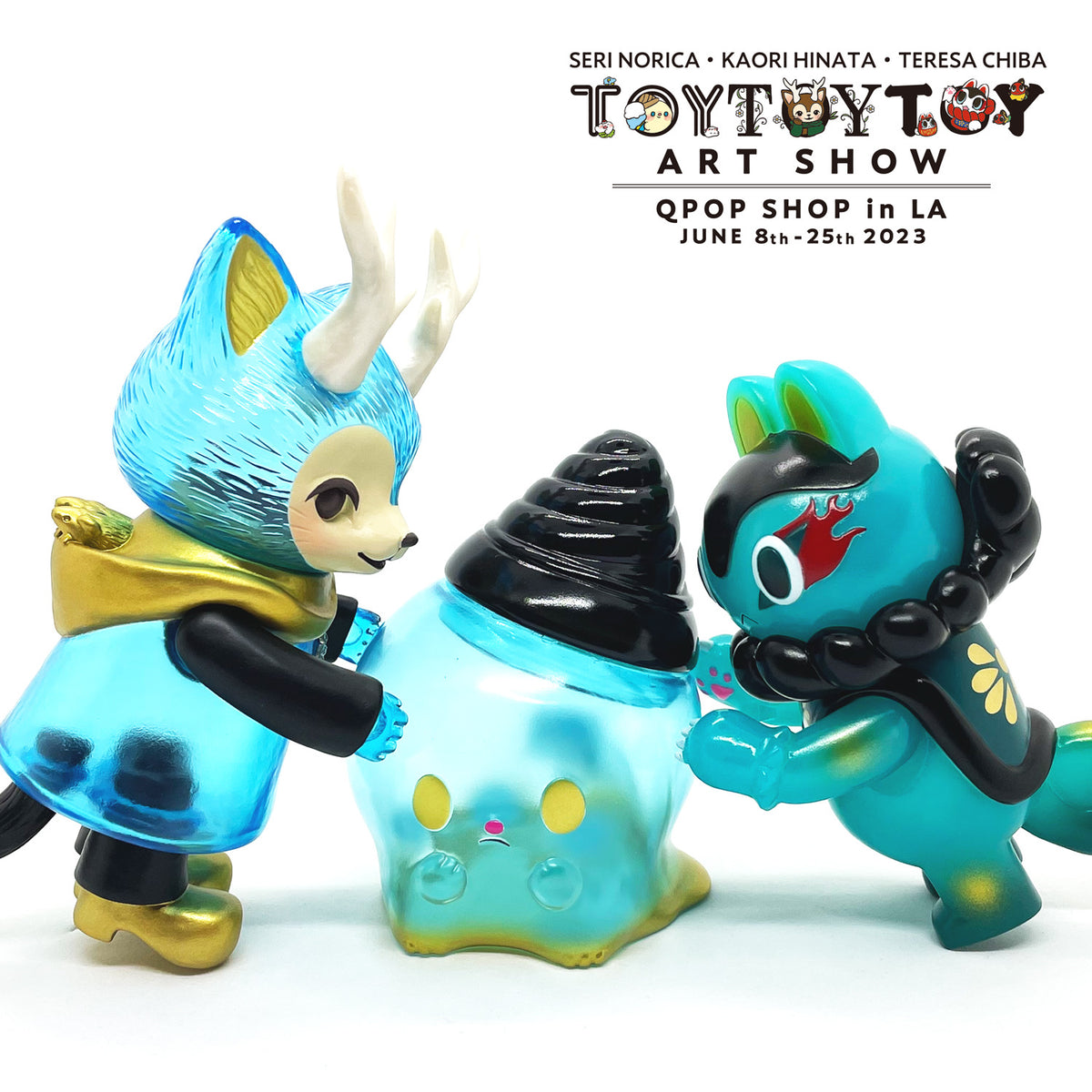 Morris, Inu Harigon & Kaiju Icey Set - Qpop Exclusive Color - Toy Toy