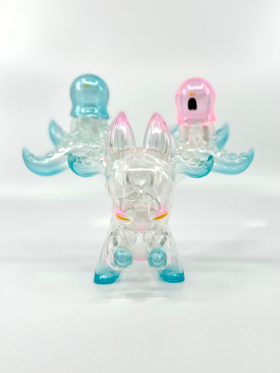 NEONdUCKS ソフビ クリアレインボー UV Color Changing Neon Yellow NEONdUCKS ソフビ クリアレインボー UV Color Changing Neon Yellow