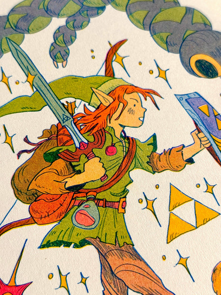 Natalie Andrewson - Legend of Zelda: A Link to the Past Riso Print