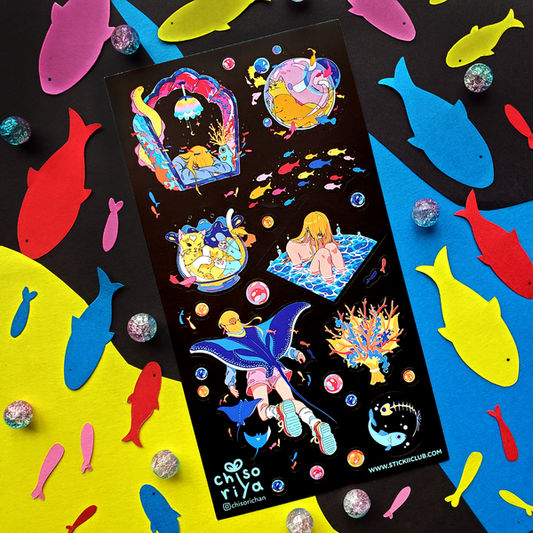Aquatic Life 2 Sticker Sheet