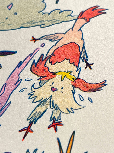 Natalie Andrewson - Howl's Moving Castle Small Riso Print