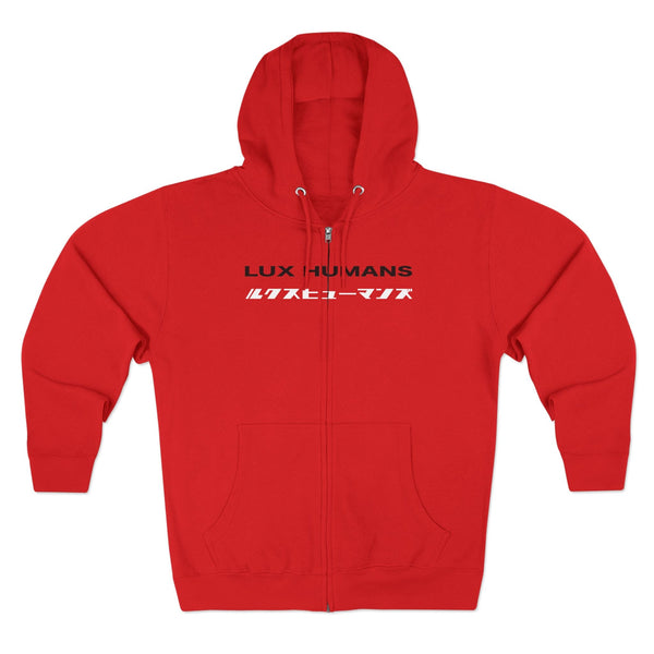 Lux Humans Unisex Zip Hoodie - Stylish Outerwear, Streetwear, Casual Wear, Gift for Him/Her, Cool Layering Essential