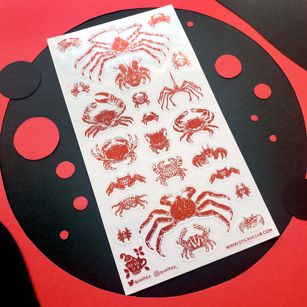 Crustacean Collection Sticker Sheet