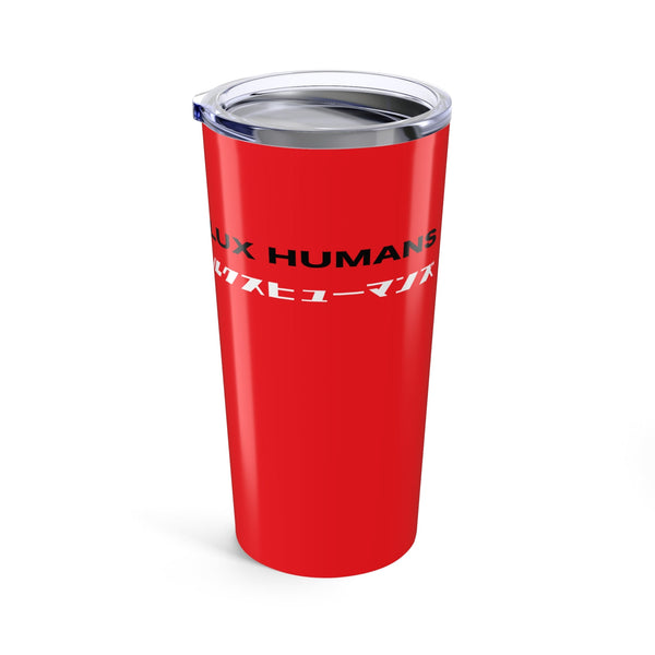 Lux Humans Stylish 20oz Tumbler with Unique Red Design, Insulated Travel Mug, Perfect Gift for Coffee Lovers, Fitness Enthusiasts, and On-the-Go!