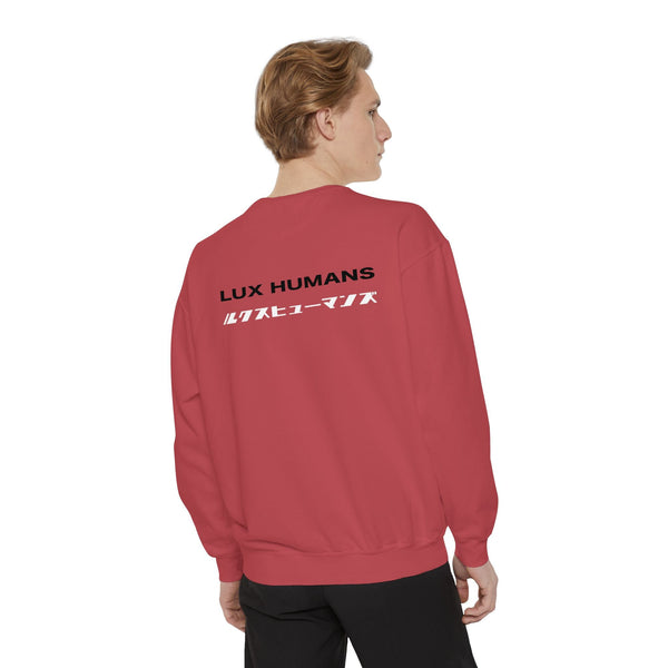 LUX HUMANS Edgy Unisex Sweatshirt with Graphic Design Logo , Perfect for Casual Outings, Trendy Streetwear, Cool Gift Idea, Layering Essential, Unique [...]