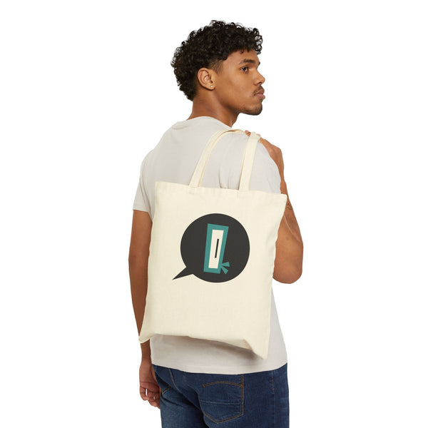 Q POP Cotton Canvas Tote Bag - Eco-Friendly Reusable Shopping Tote for Everyday Use