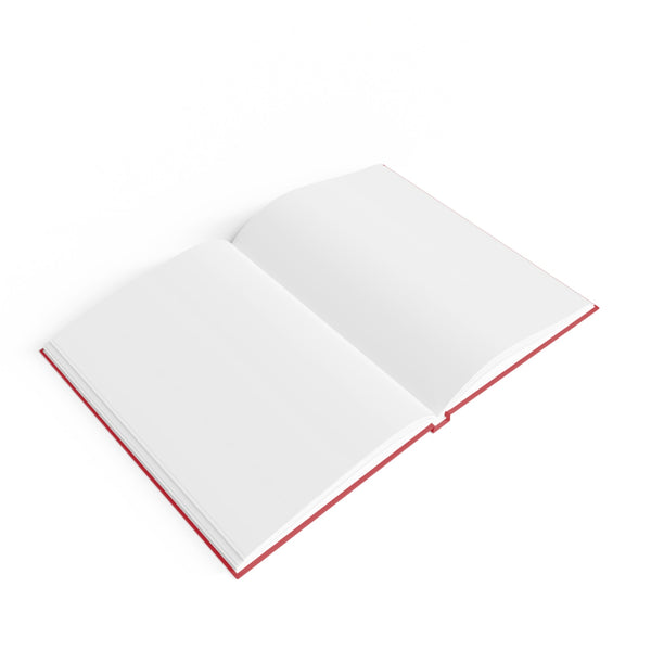 LUX HUMANS Stylish Hardcover Red Journal - Logo on cover, Unique Notebook, Gift for Creatives, Personal Diary, Japanese-Inspired Art