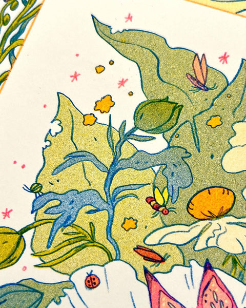 Bug Fairy Riso Print