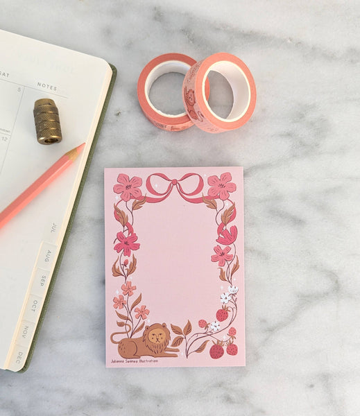 Romantic Lion Notepad