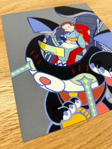 Sumin Ha - Super Neko Series - 01 - Art Print- Maneki Neko