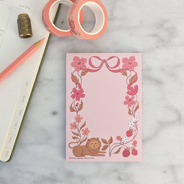 Romantic Lion Notepad