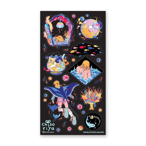 Aquatic Life 2 Sticker Sheet
