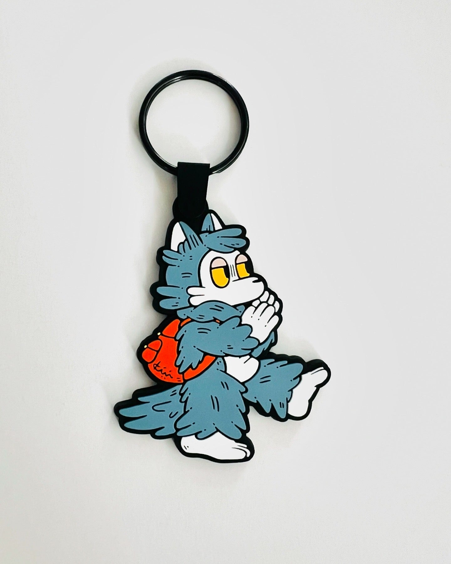 Kiriko Arai Rubber Keychain - Wolf - Kiriko Solo Exhibition