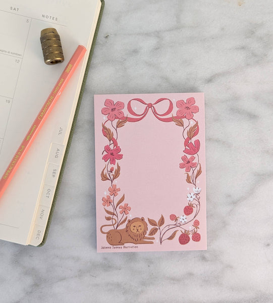 Romantic Lion Notepad