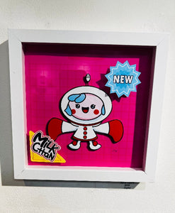 Jaime Ugarte - "Toy-Chan" Framed Art ( Super Milk Chan Tribute Art Show )