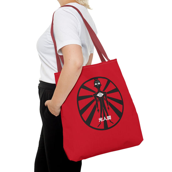 LUX HUMANS Stylish Graphic Tote Bag, Lux Humans Design, Cute Shopping Bag, Unique Gift for Alien Lovers, Trendy Beach Tote, Eco-Friendly Carryall