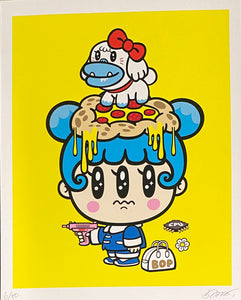 Hideyuki Tanaka- BOP / Puzza Hat / CPU Screen Print (Q Pop Exclusive - Hideyuki Tanaka Art Show)