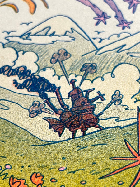 Natalie Andrewson - Howl's Moving Castle Small Riso Print
