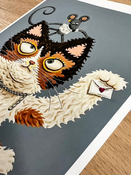 Rommi Huang - Love, Luck, and Whiskers - Art Print - Maneki Neko Exhibition