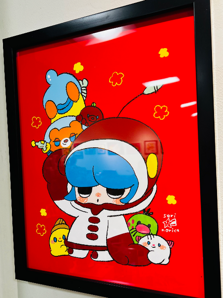 Seri Norica - "Super Milk Chan" Framed Art ( Super Milk Chan Tribute Art Show )