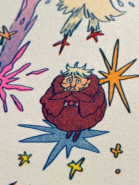 Natalie Andrewson - Howl's Moving Castle Small Riso Print