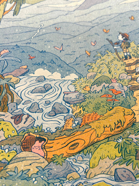 Mountain Dreams Riso Print