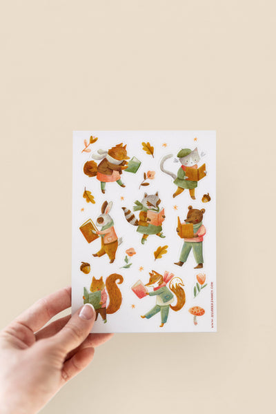 Reading Animals Sticker Sheet