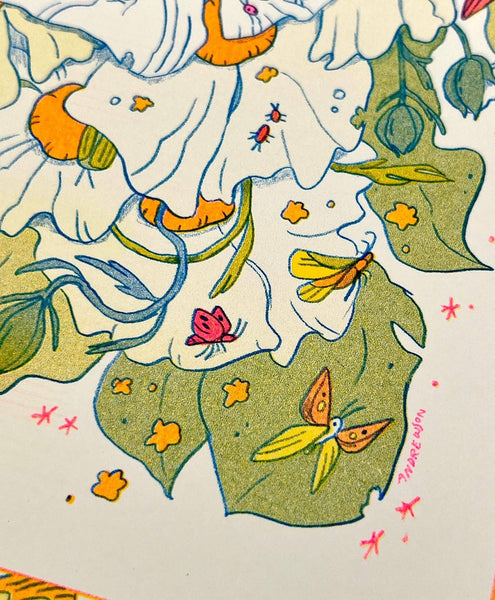 Bug Fairy Riso Print