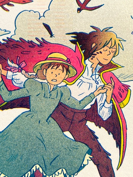 Natalie Andrewson - Howl's Moving Castle Small Riso Print