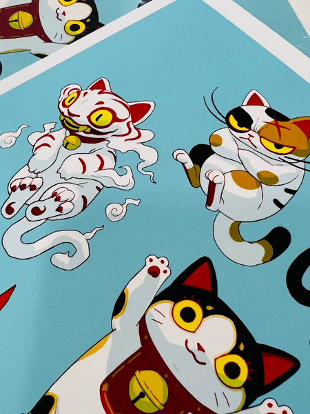 Samuel Youn -Maneki Neko - Art Print - Maneki Neko Exhibition