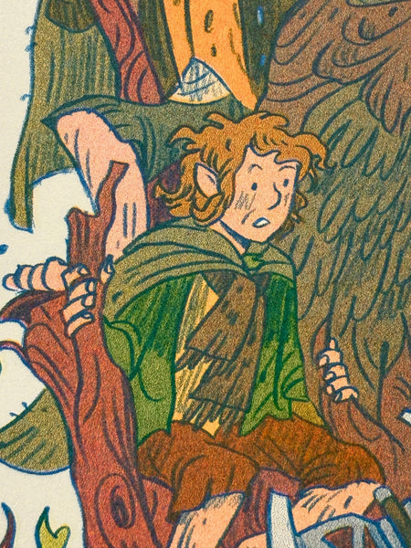 Natalie Andrewson - Lord of the Rings, Two Towers Print -  Riso Print