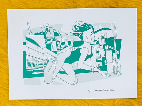Luca Tieri - VACTA Silk Screen - No Frame - Lily in LA Exhibition