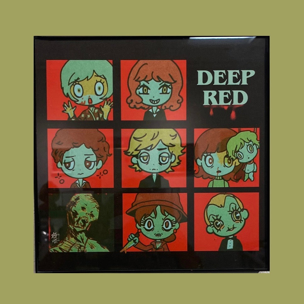 Andythestreet - "You Have Been Watching" Framed Print | Crimson Shadows: Italian Horror Art Exhibition