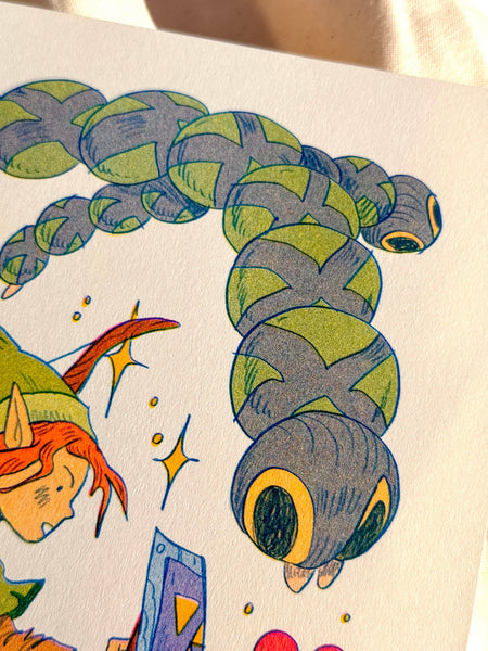 Natalie Andrewson - Legend of Zelda: A Link to the Past Riso Print