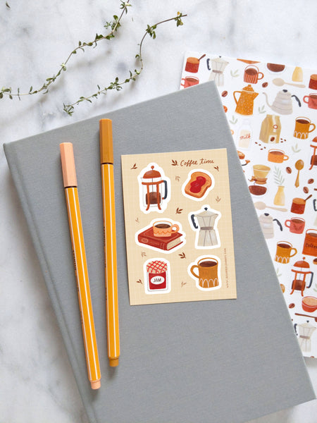 Coffee Time Sticker Sheet