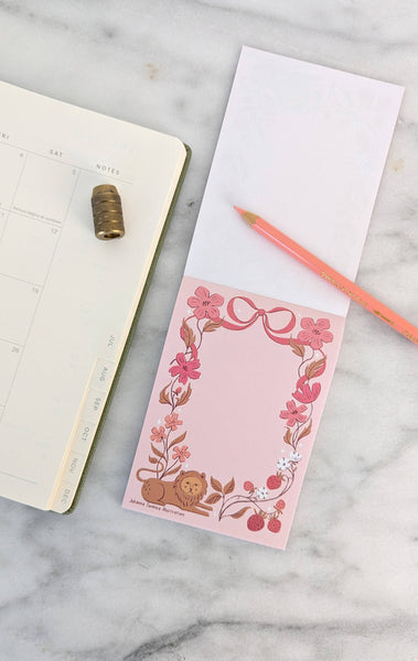 Romantic Lion Notepad