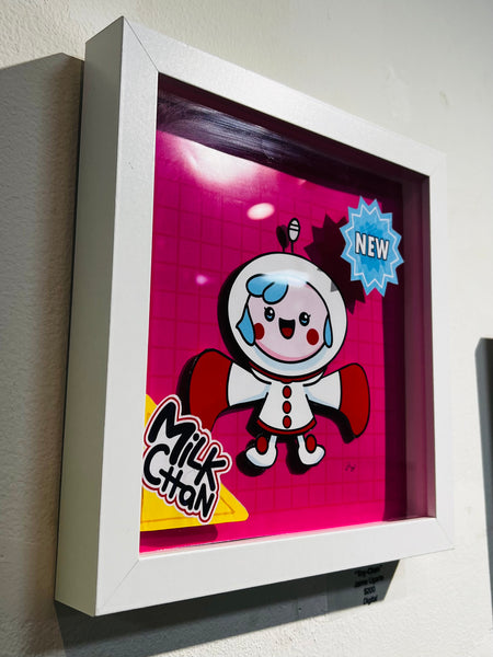 Jaime Ugarte - "Toy-Chan" Framed Art ( Super Milk Chan Tribute Art Show )