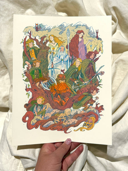 Natalie Andrewson - Lord of the Rings, Two Towers Print -  Riso Print