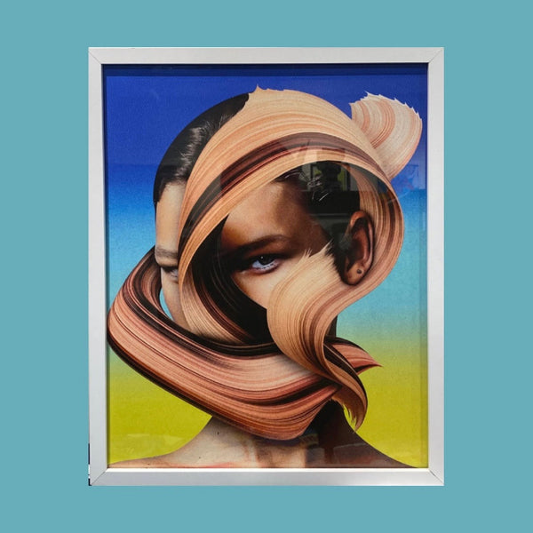 Cristian Mera - "Warp Mind" Framed Print | Crimson Shadows: Italian Horror Art Exhibition