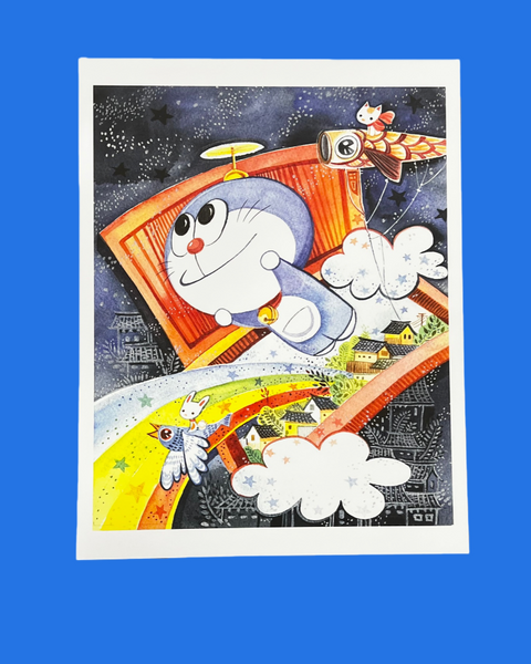 Alina Chau- Magical Door Art Print- Doraemon Show