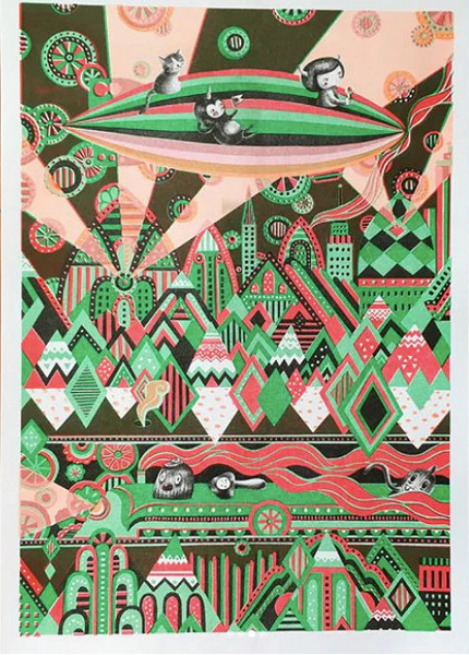 Aya Kakeda - Metropolis | Risograph Print