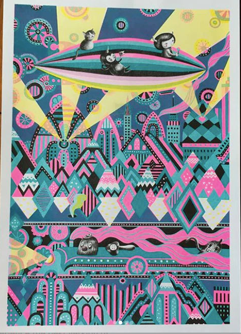 Aya Kakeda - Metropolis | Risograph Print