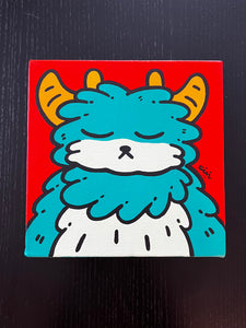 Kiriko Arai - Sleepy Monster Original Painting - Kiriko Solo Exhibition