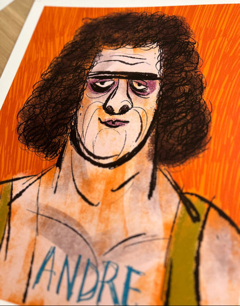 Chris Mitchell - Andre - Art Print | Power Slam!: Pro Wrestling Show