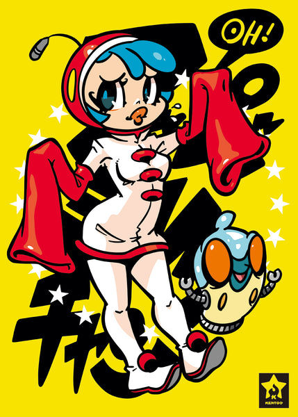 KENTOO - "Super Milk Chan" Framed Art ( Super Milk Chan Tribute Art Show )