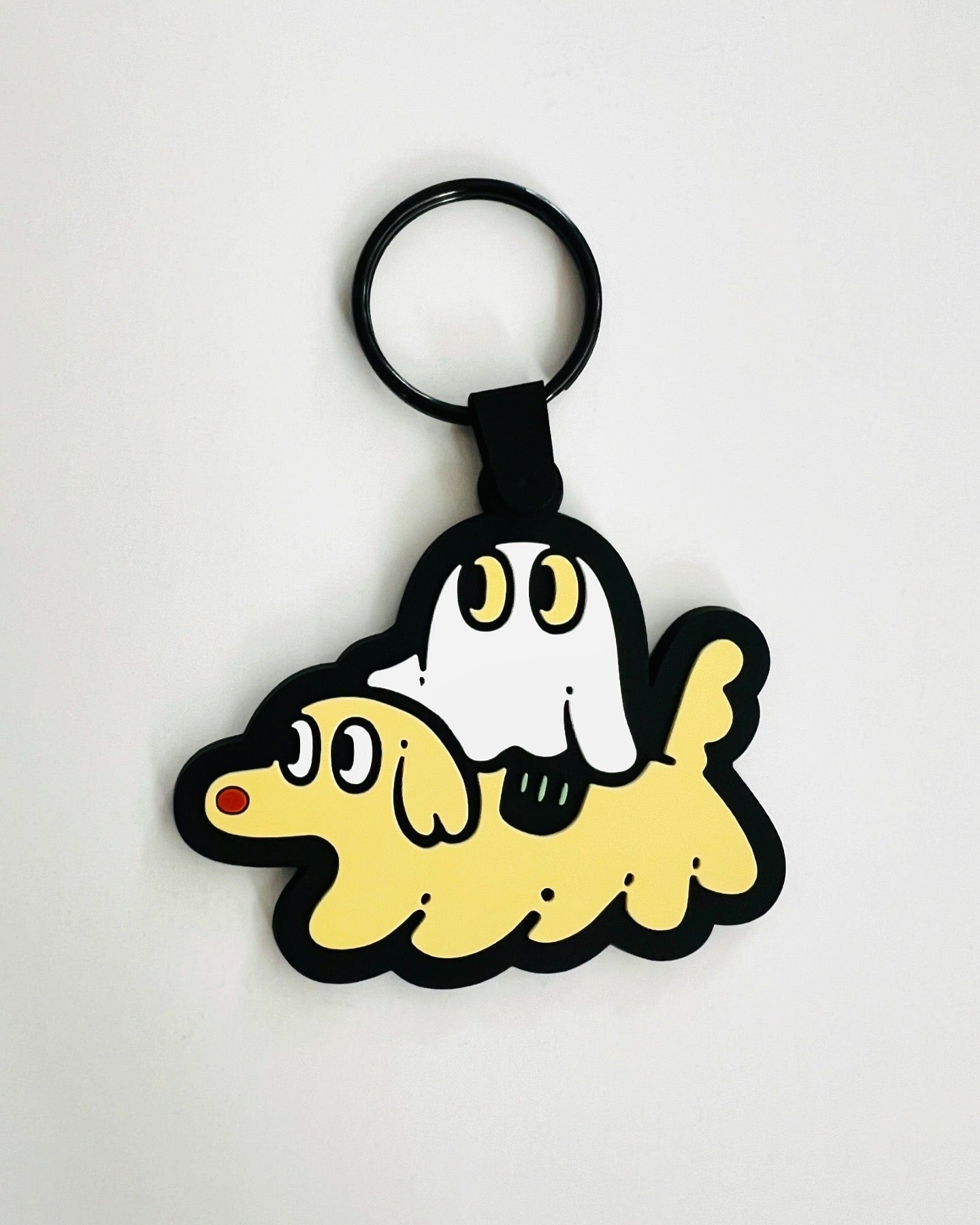 Kiriko Arai Rubber Keychain - Ghost and Dog