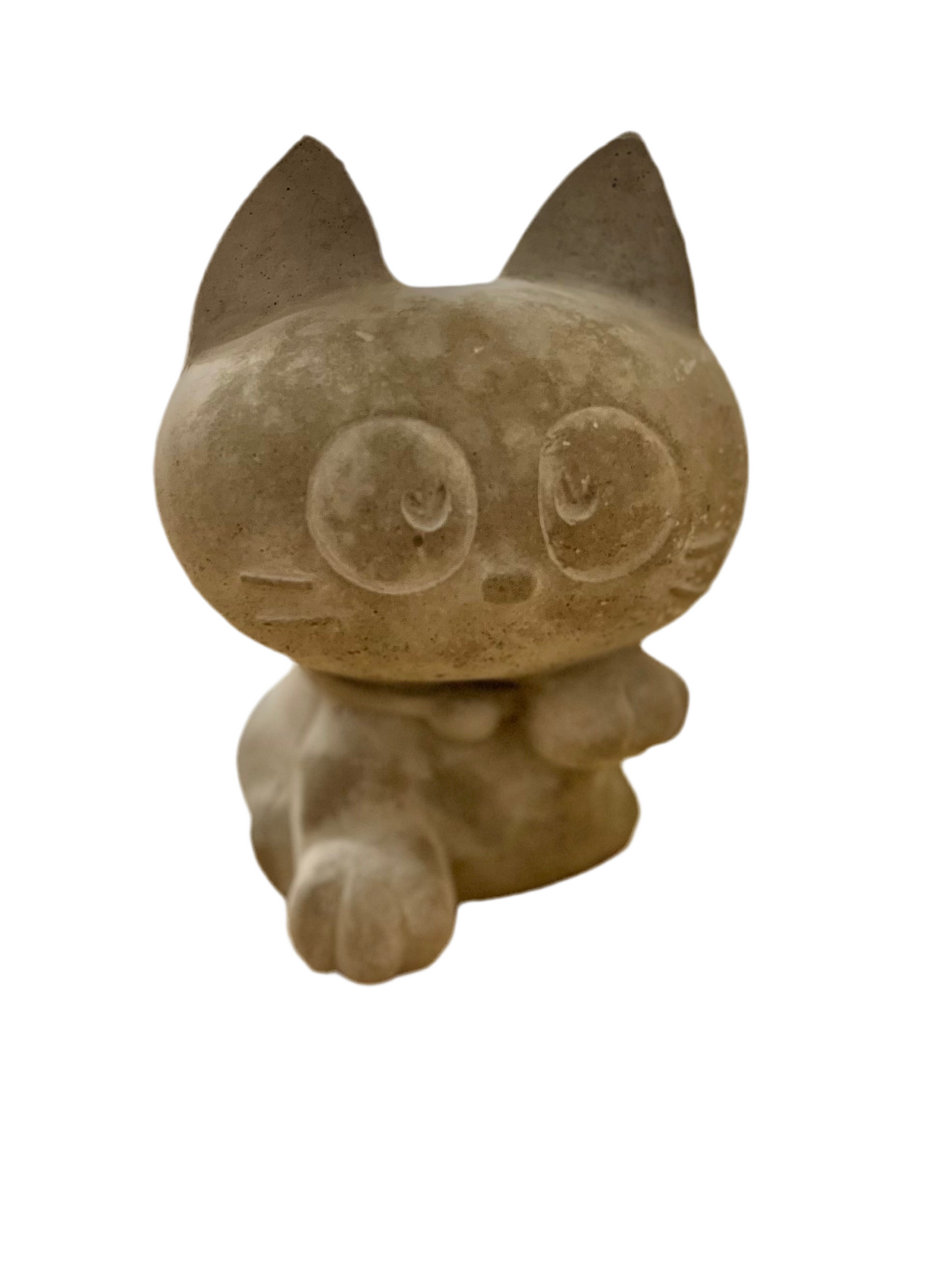 Mark Taihei - Concrete Garden Cat - Original Art- Maneki Neko Exhibition
