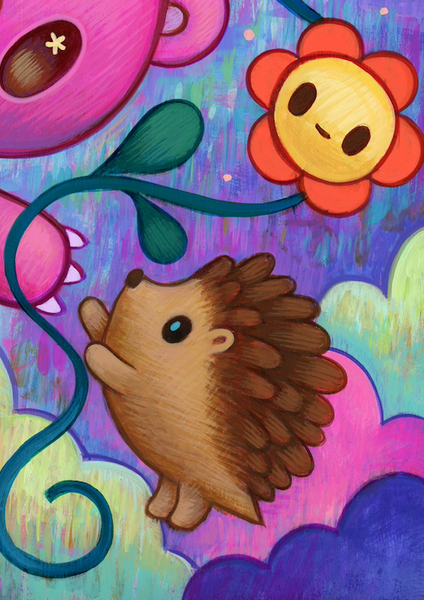 Jeremiah Ketner - Flowers For Gloomy Bear - Original Artwork -Gloomy Bear Exhibition